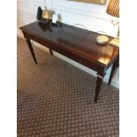 Writing Table Mounted On Tapering Legs Decorated With Gilded Bronzes Fitted Drawers Fitted With