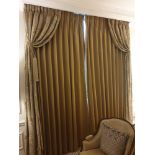 A Pair Of Silk Drapes And Jabots 220 x 280cm (Room 702 & 703)