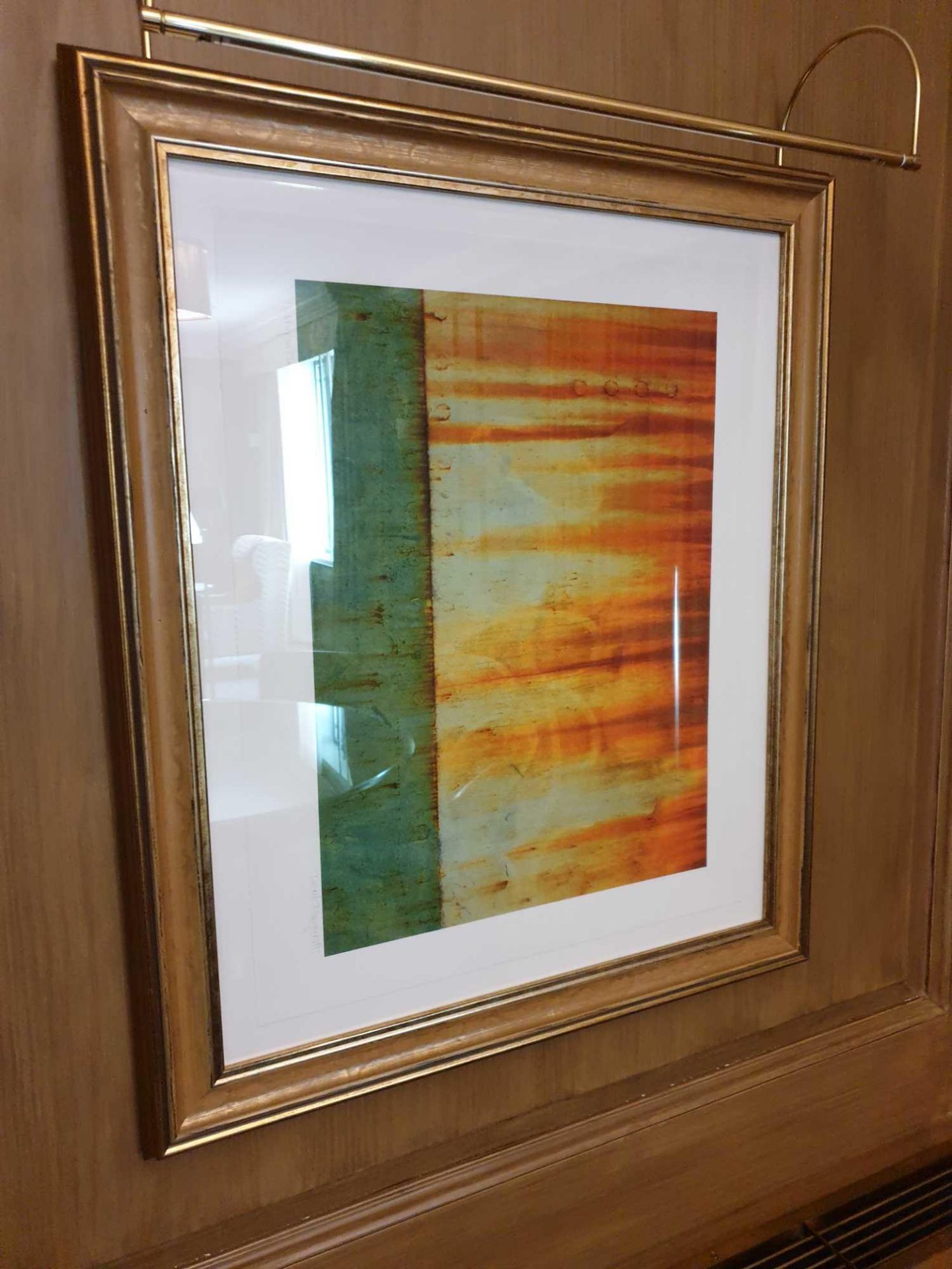 Derek Rangecroft (English) LIMITED EDITION GICLEE PRINT Abstract Signed And Framed (Room 710 & 711)