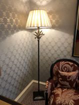 Heathfield And Co Coral Standard Lamp With Linen Shade 180cm