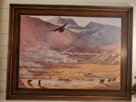 Framed Art Alan Healey (British) Oil on Board signed dated 2016An interesting large vintage painting