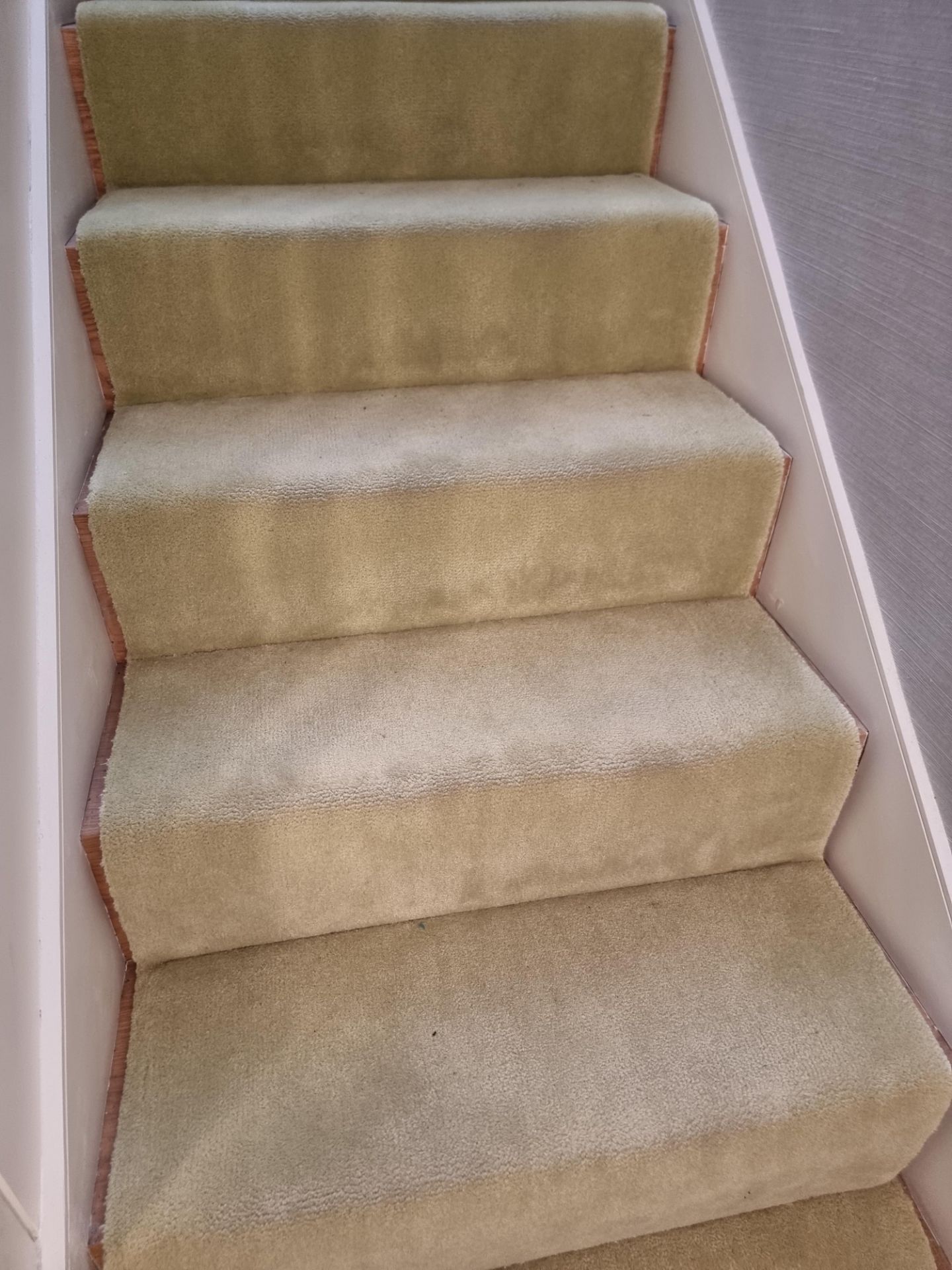 Custom design smooth amber stair and landing carpet 100% New Zealand woolÂ amberÂ  colour 22 stair - Bild 3 aus 6