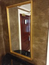 A Gold Framed Accent Mirror 61 x 112cm