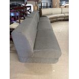 Banquet Sofa Bench Comprises Of 3 x Upholstered Back Single Seater Sofas 80 x 76 x 76cm