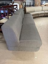 Banquet Sofa Bench Comprises Of 3 x Upholstered Back Single Seater Sofas 80 x 76 x 76cm