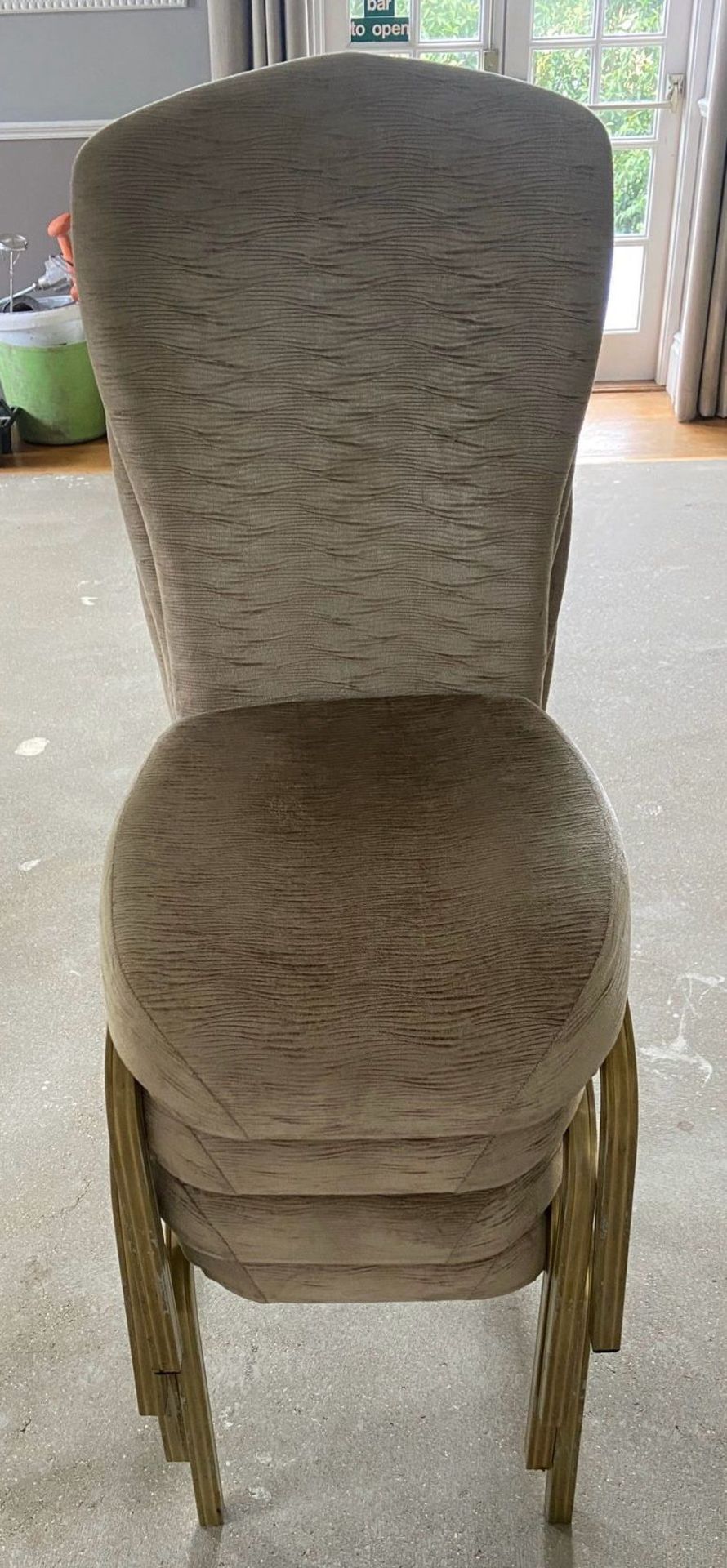 12x stacking banqueting chairs with flex-back, lumbar support and a contoured seat