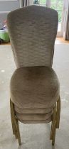 12x stacking banqueting chairs with flex-back, lumbar support and a contoured seat