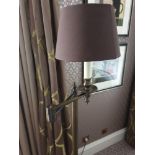 Library Floor Lamp Finished In English Bronze Swing Arm Function With Shade 156cm (Room 841)