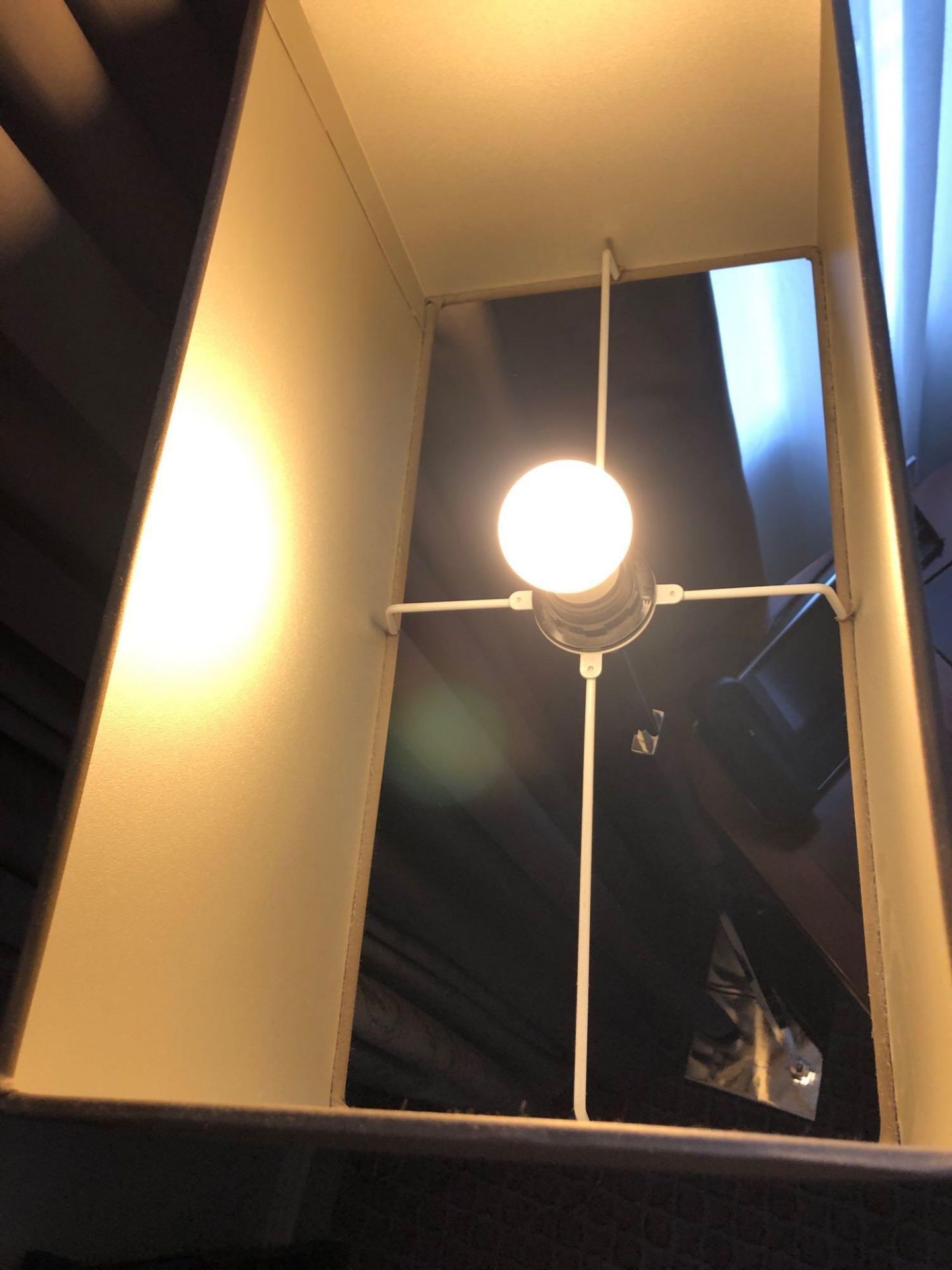 Heathfield And Co Dakota Contemporary Floor Lamp Chrome Complete With Shade 158cm (Room 821/822) - Image 3 of 3