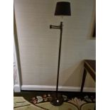Library Floor Lamp Finished In English Bronze Swing Arm Function With Shade 156cm ( Suri Area)