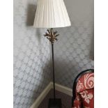 Heathfield And Co Coral Standard Lamp With Linen Shade 180cms (823)