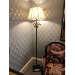 Heathfield And Co Coral Standard Lamp With Linen Shade 180cms (Room 815)