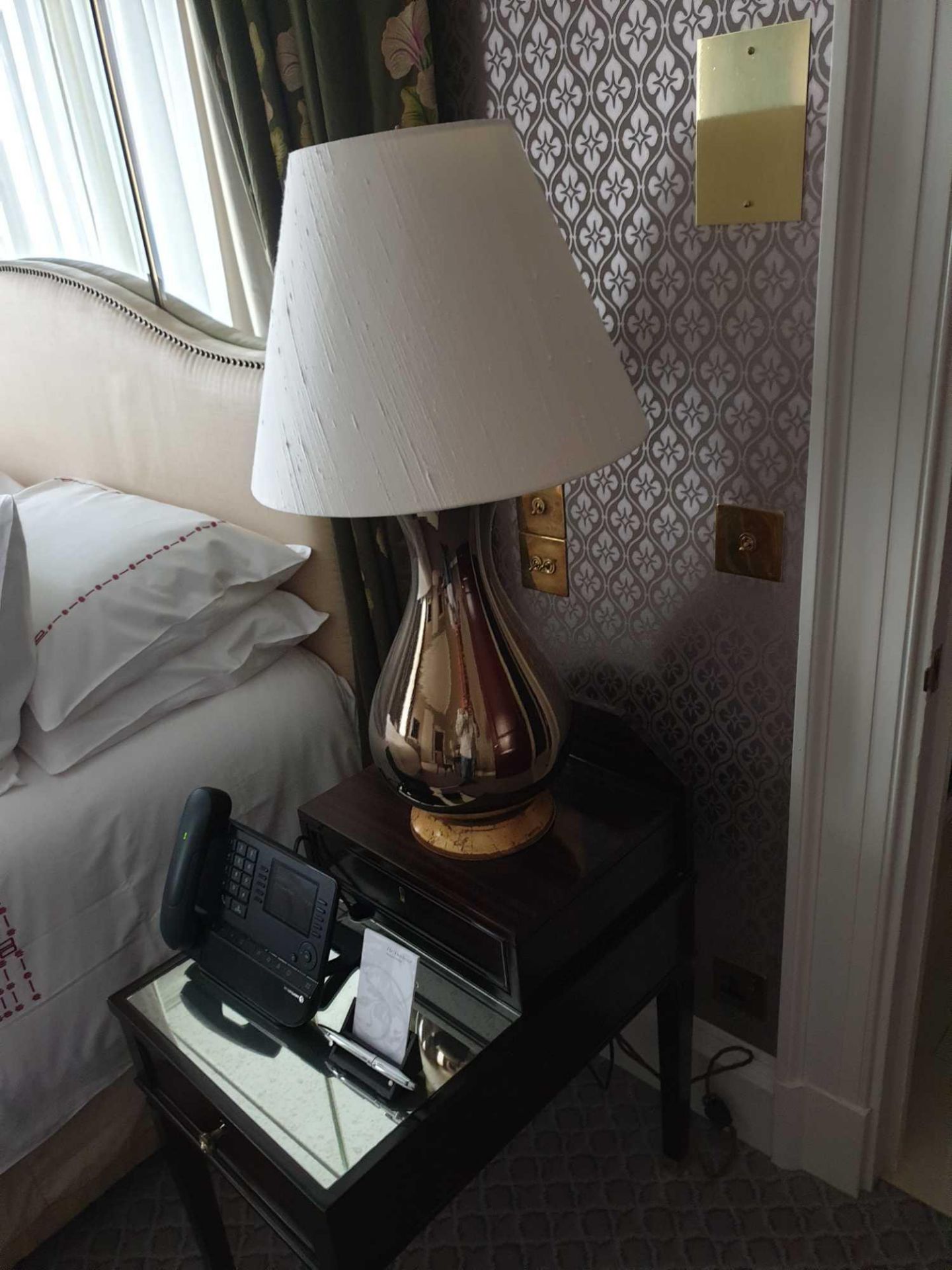 A Pair Of Heathfield And Co Louisa Glazed Ceramic Table Lamp With Textured Shade 77cm (Room 829) - Image 2 of 2