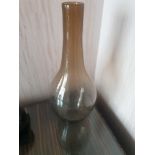 Glass Bud Vase Brown Fading To Clear (The Terrace)