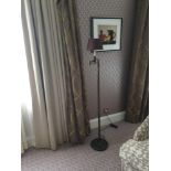 Library Floor Lamp Finished In English Bronze Swing Arm Function With Shade 156cm (Room 829)