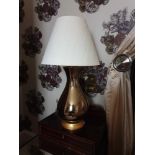 A Pair Of Heathfield And Co Louisa Glazed Ceramic Table Lamp With Textured Shade 77cm (Room 841)