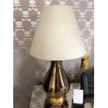 A Pair Of Heathfield And Co Louisa Glazed Ceramic Table Lamp With Textured Shade 77cm (Room 825)