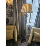 Heathfield And Co Coral Standard Lamp With Linen Shade 180cms (Room 820)