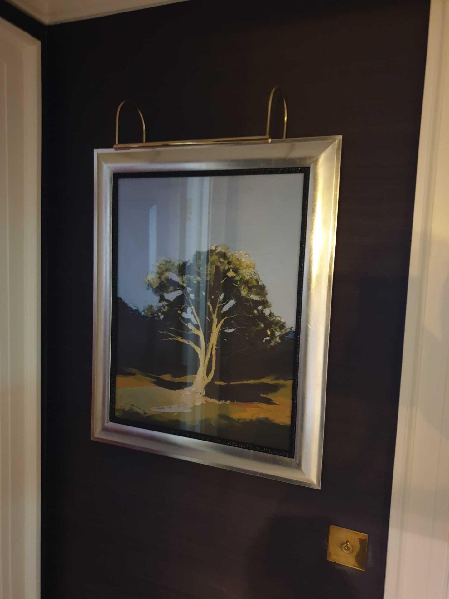 Landscape Lithograph Print Framed Depicting A Tree 62 x 76cm (Room 829) - Image 2 of 2