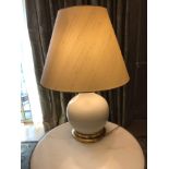 A Pair Of Heathfield And Co Single Gourd Ceramic Table Lamps 60cm (Room 812)