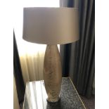 Heathfield And Co Hillaire Smoke Blown Glass Table Lamp With Shade 71cm (Room 823/824)