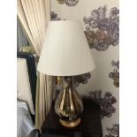 A Pair Of Heathfield And Co Louisa Glazed Ceramic Table Lamp With Textured Shade 77cm (Room 820)