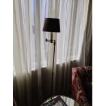 Heathfield And Co Standard Library Lamp  Linen Shade 180cms (Room 825)