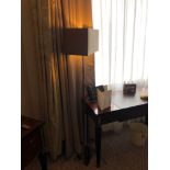 Heathfield And Co Dakota Contemporary Floor Lamp Chrome Complete With Shade 158cm (Room 821/822)