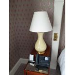 A Pair Of Heathfield And Co Louisa Glazed Ceramic Table Lamp With Textured Shade 77cm (Room 826)
