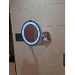 Geesa swivel arm chrome illuminated shaving mirror ( Location : 100)