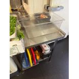 Moffat Stainless Steel Preparation Table With upstand and undershelf 65 x 85 x 90cm ( Location: