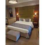 Hypnos Superking 180 x 200cm Zip and Link hotel contract bed comprising of mattress divan base