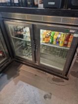 Weald WM42H-SS hinged door two door stainless steel bar cooler temperature range 2Â°C to 18Â°C