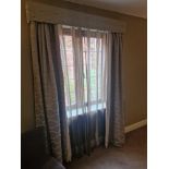 A pair of drapes with pelmet fully lined thermal black out pinch pleat top spans 160 x 235cm (