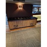 Proline chilled mobile servery counter black stone top 260 x 90 x 84cm ( Location: Browns)