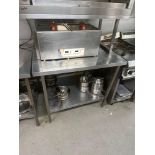 Moffat Stainless Steel Preparation Table 100 x 84 x 88cm ( Location: Main Kitchen )