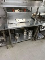 Moffat Stainless Steel Preparation Table 100 x 84 x 88cm ( Location: Main Kitchen )