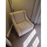 An upholstered relaxer chair 78 x 54 x 86cm ( Location : 203)