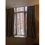 A pair of drapes with pelmet fully lined thermal black out pinch pleat top spans 180 x 210cm (
