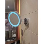 Geesa swivel arm chrome illuminated shaving mirror ( Location : 110)