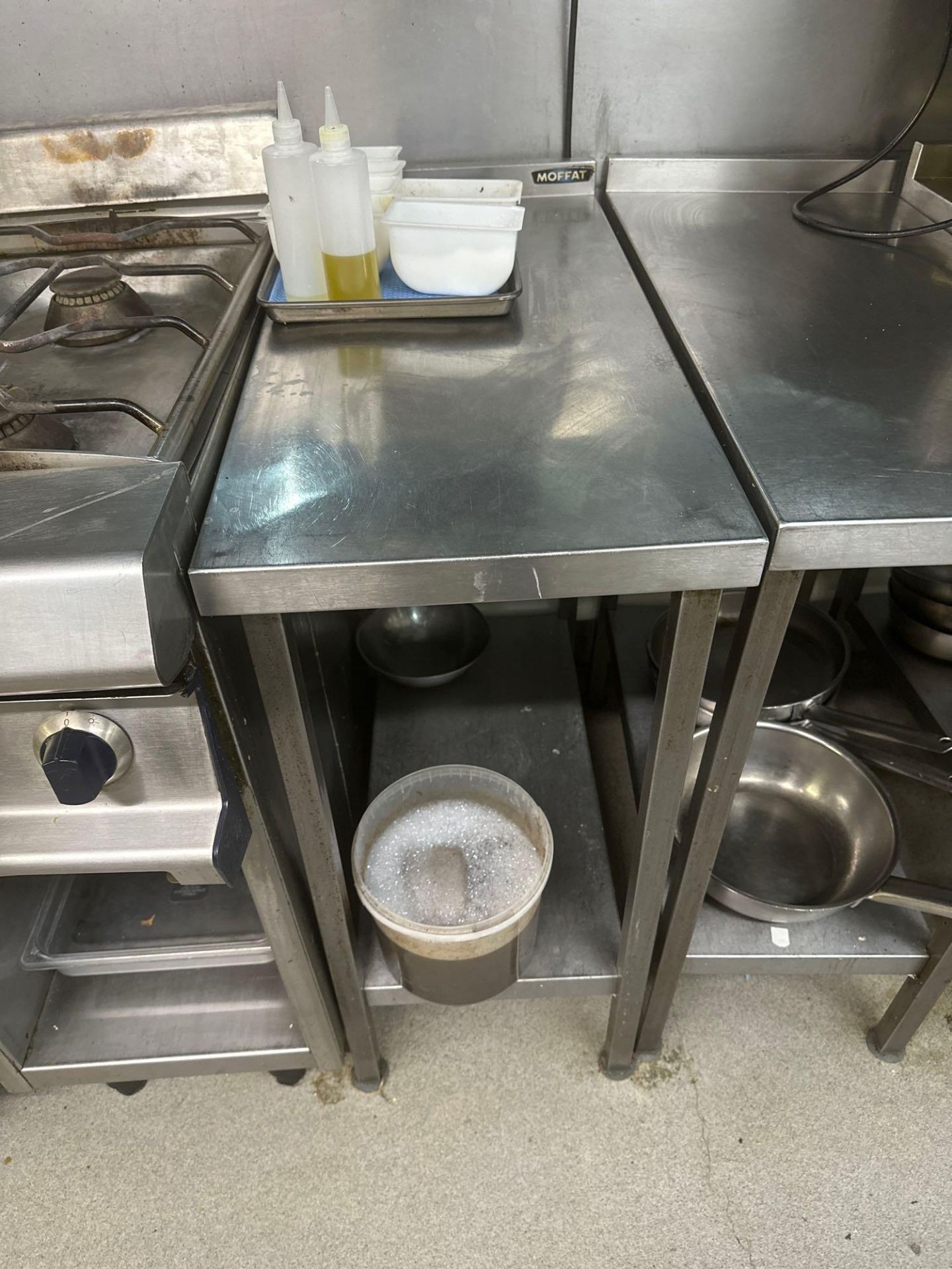 Moffat Stainless Steel Preparation table 40 x 84 x 88cm ( Location: Main Kitchen ) - Image 2 of 2