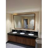 Wooden Framed Accent Mirror 180 x 120cm ( Location: mens locker room )