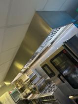 Stainless Steel baffle Extraction Canopy Unit 390 X 120cm ( Location: Upstairs Kitchen)
