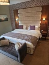 Hypnos Emperor 200 x 200cm Zip and Link hotel contract bed comprising of mattress divan base wood