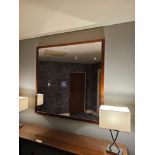 Wooden Framed Accent Mirror 220 x 117cm ( Location: mens locker room )