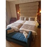 Hypnos Superking 180 x 200cm Zip and Link hotel contract bed comprising of mattress divan base