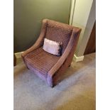 An upholstered relaxer chair 78 x 54 x 86cm ( Location : 8)