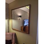 Wooden framed accent mirror 120 x 120cm ( Location : 114)
