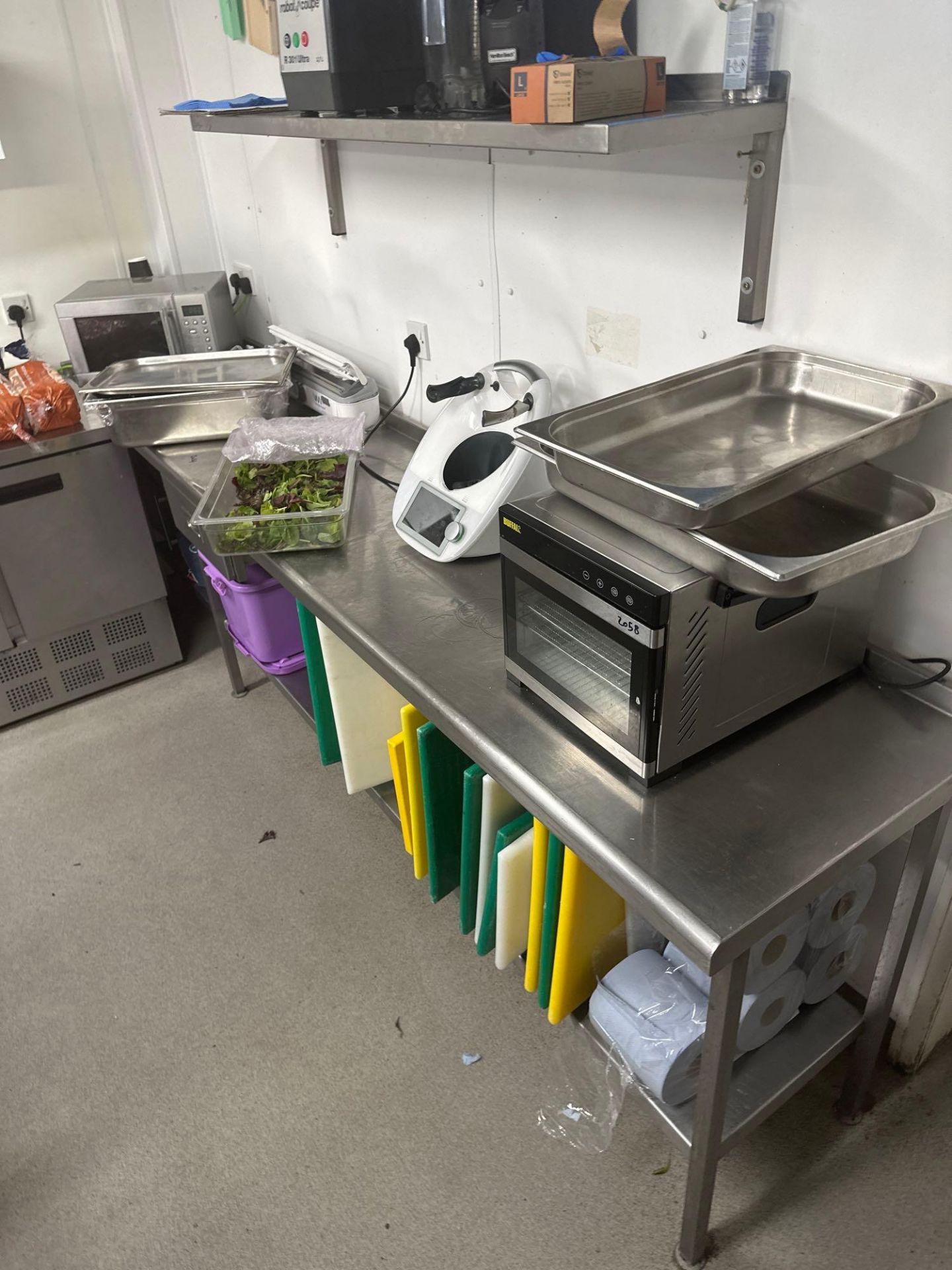 Stainless Steel Preparation Table With Under Shelf upstand and drawer ( Location: Main Kitchen ) - Image 4 of 4