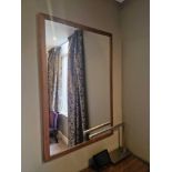 Wooden framed accent mirror 120 x 120cm ( Location : 102)